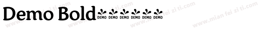 Demo Bold字体转换